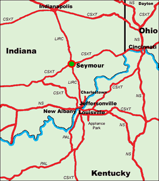 Rail System Map Jackson County Indiana